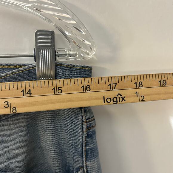 Levi’s 511 Slim Fit Distressed 5 Pocket Washed Blue Denim Jeans Men’s Size 33X30 - Picture 5 of 7